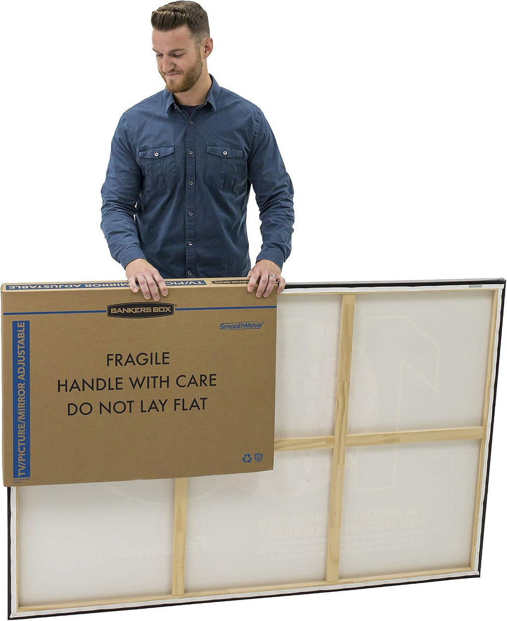 3-Pack Adjustable TV/Picture/Mirror Moving Boxes