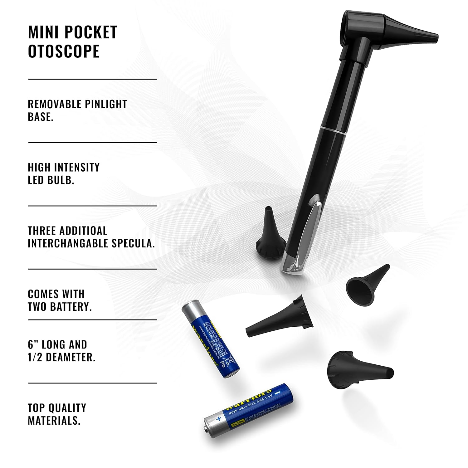 Nurse Essentials for Work Starter Kit, Stethoscope, Blood Pressure Monitor, Otoscope, Tuning Forks and More. 18 Pcs