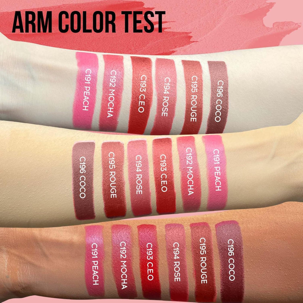 Matte Velvet Lipstick Set 3PCS, Long Lasting Lip Stain Gift