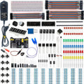 Upgraded Electronics Component Fun Kit Power Supply Module, Jumper Wire, 830 Breadboard