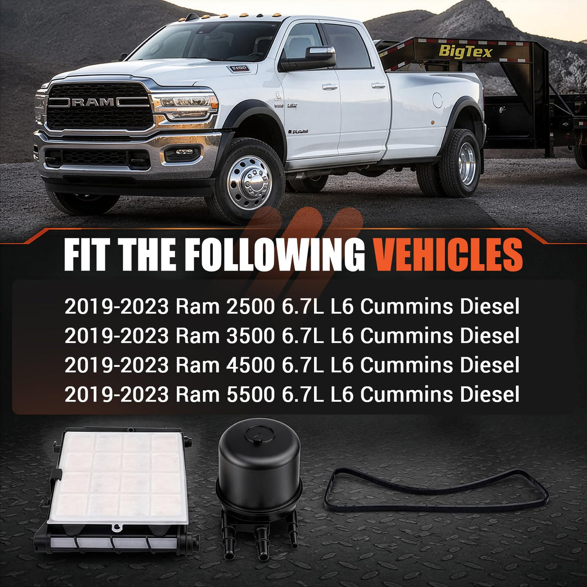 6.7 Powerstroke Fuel Filter Element, Fuel Water Separator Kit