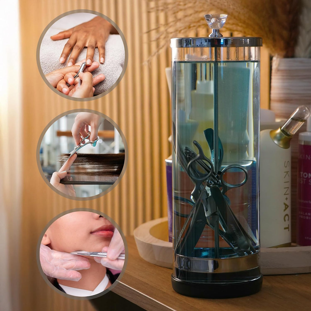 Disinfectant Jar Disinfecting tray Professional Grade
