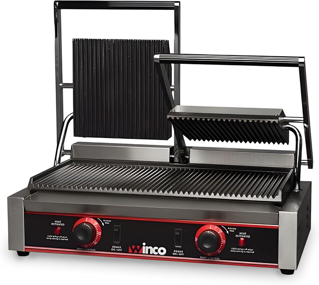 9" Double Commercial-Grade Panini Grill Press