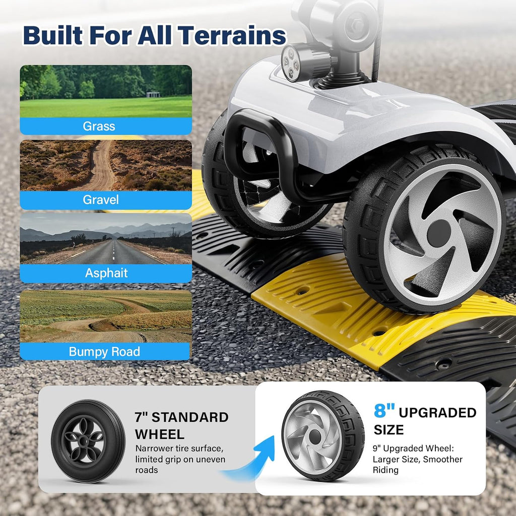 4 Wheel Mobility Scooters for Seniors& Adults, 20 Miles, 6.2 MPH