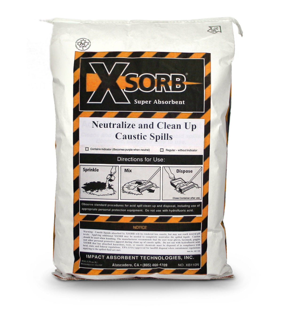Base/Alkaline/Caustic Neutralizing Absorbent Bag 1.75 cu. ft.