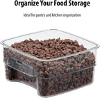 FreshPro 2Qt Food Storage Container in Clear for Industrial and Kitchen Use, Pantry Organization and Ingredient