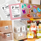 Full Sheet Sticker Labels, 8.5" x 11" Shipping Label - 25 Sheets, 25 Labels