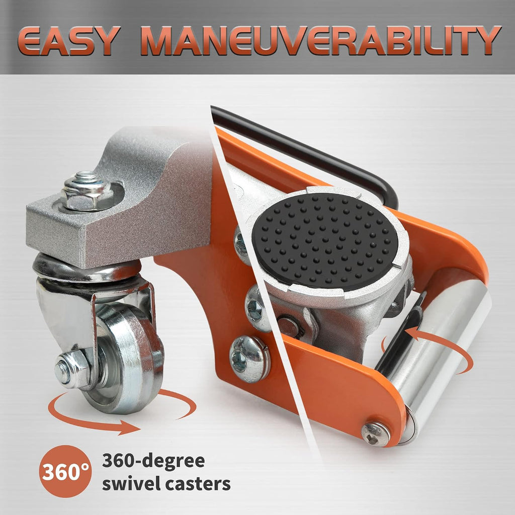 2 Ton Low Profile Floor Jack, Aluminum Steel Car Jack, Orange