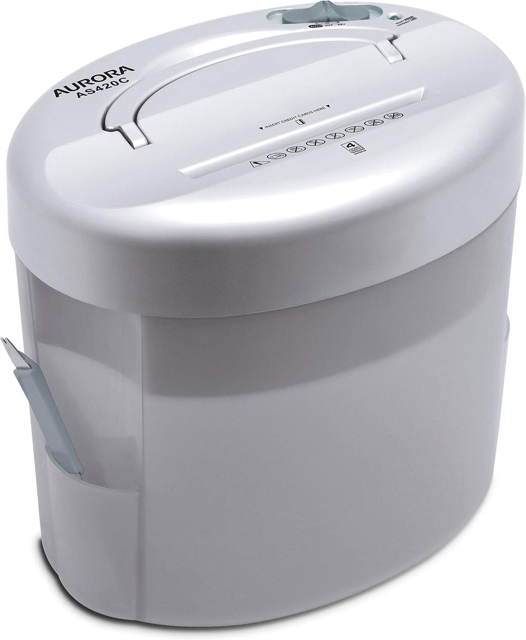 AS420C Desktop-Style Cross-Cut Paper Shredder, 4-Sheet Crosscut Desktop