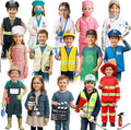 15 Sets Toddler Dress up Clothes Kids Role-Play Costumes Police Firefighter Doctor Nurse Astronaut Barista Director