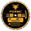 12 Inch Combination Miter Saw Blade, 60-Tooth, Wood Cutting with 1 Inch Arbor