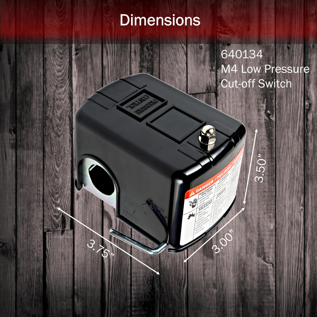 Red Lion Low Pressure Pump Cut-Off Switch for Well Pumps and Jet Pumps
