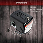 Red Lion Low Pressure Pump Cut-Off Switch for Well Pumps and Jet Pumps