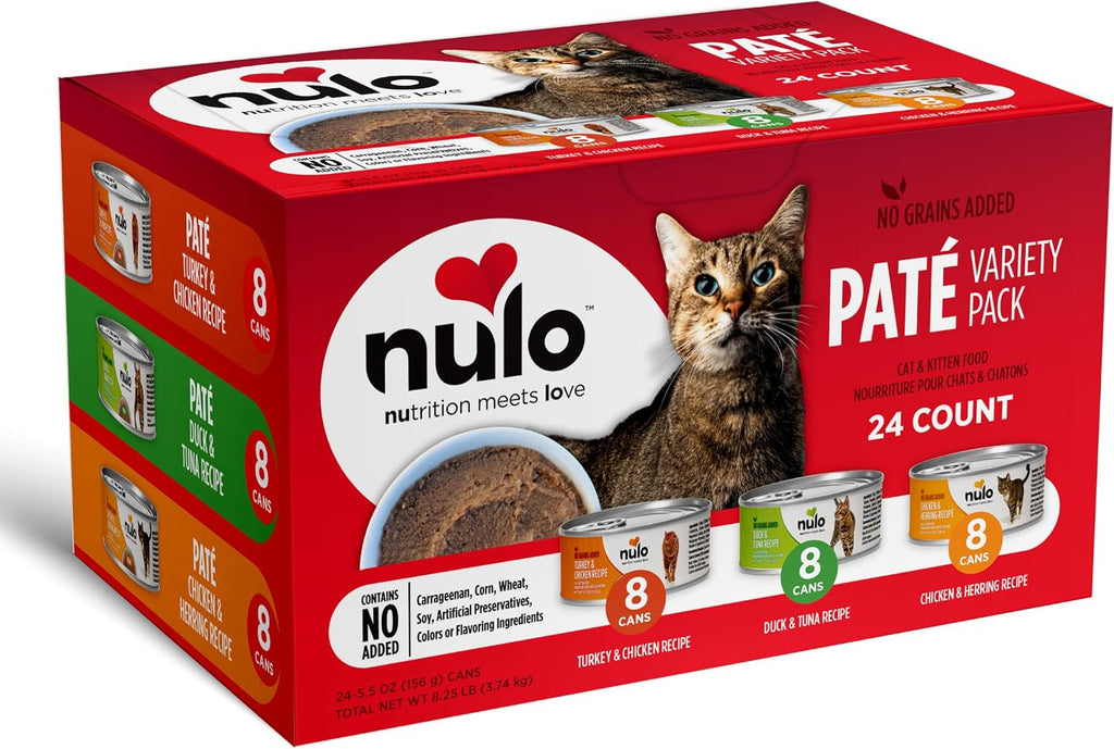 Variety Flavors Pate Wet Canned Cat Food, 5.5 Ounce (Pack of 24)