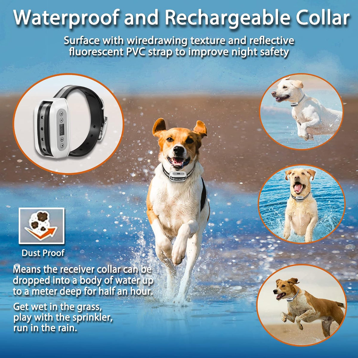 GPS Wireless Dog Fence System, Electric Satellite Technology Pet Containment System by GPS Signal for Dogs and Pets