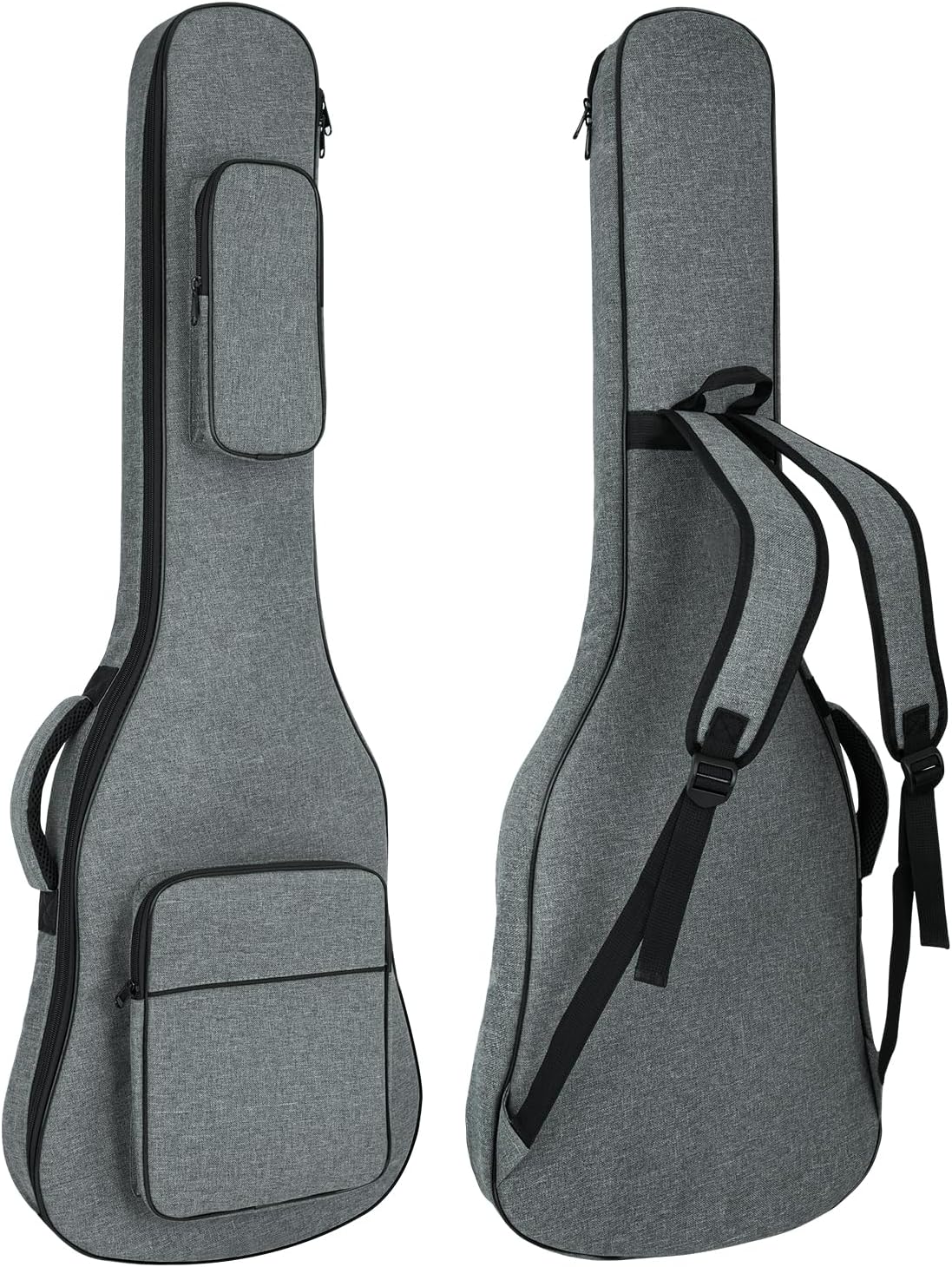 Electric Guitar Bag Padded Electric Guitar Gig Bag 11.5mm Padding Soft Guitar Case with Neck Strap, Back Hanger Loop