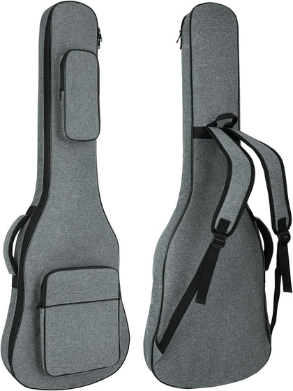 Electric Guitar Bag Padded Electric Guitar Gig Bag 11.5mm Padding Soft Guitar Case with Neck Strap, Back Hanger Loop