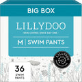 Disposable Baby Swim Diapers, Size Medium (20-33 lbs), 36 Count