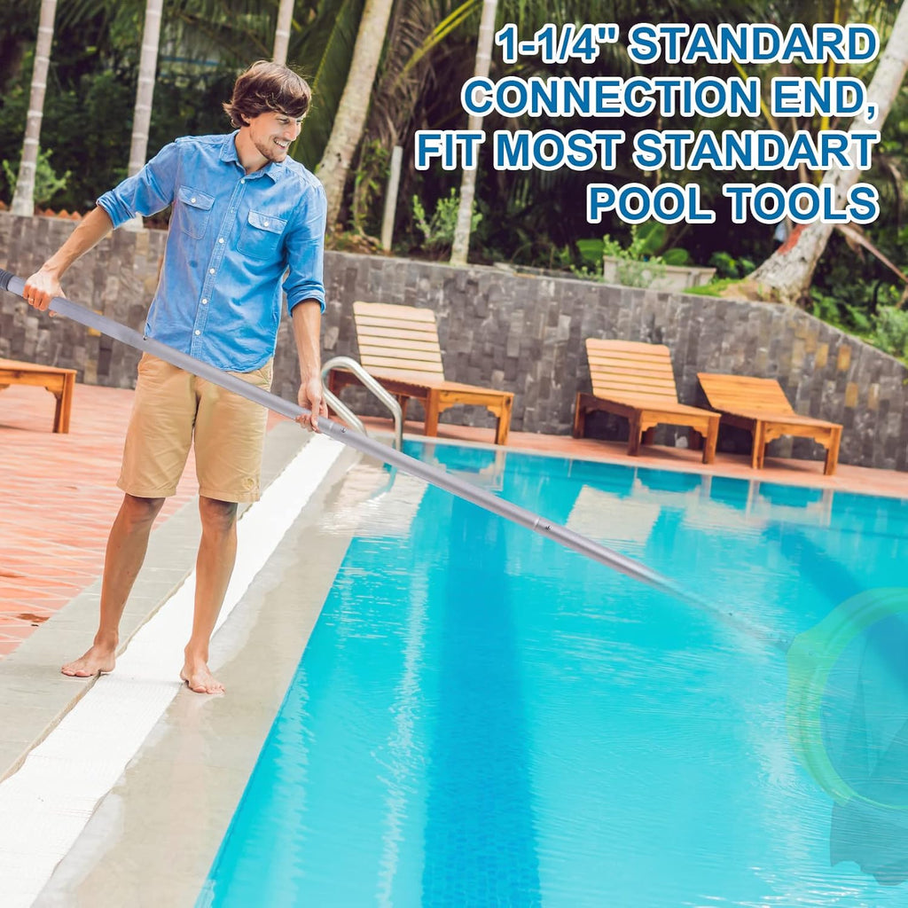 Pool Pole - 10.5 Foot Anodized Aluminum Extension Cleaning Poles