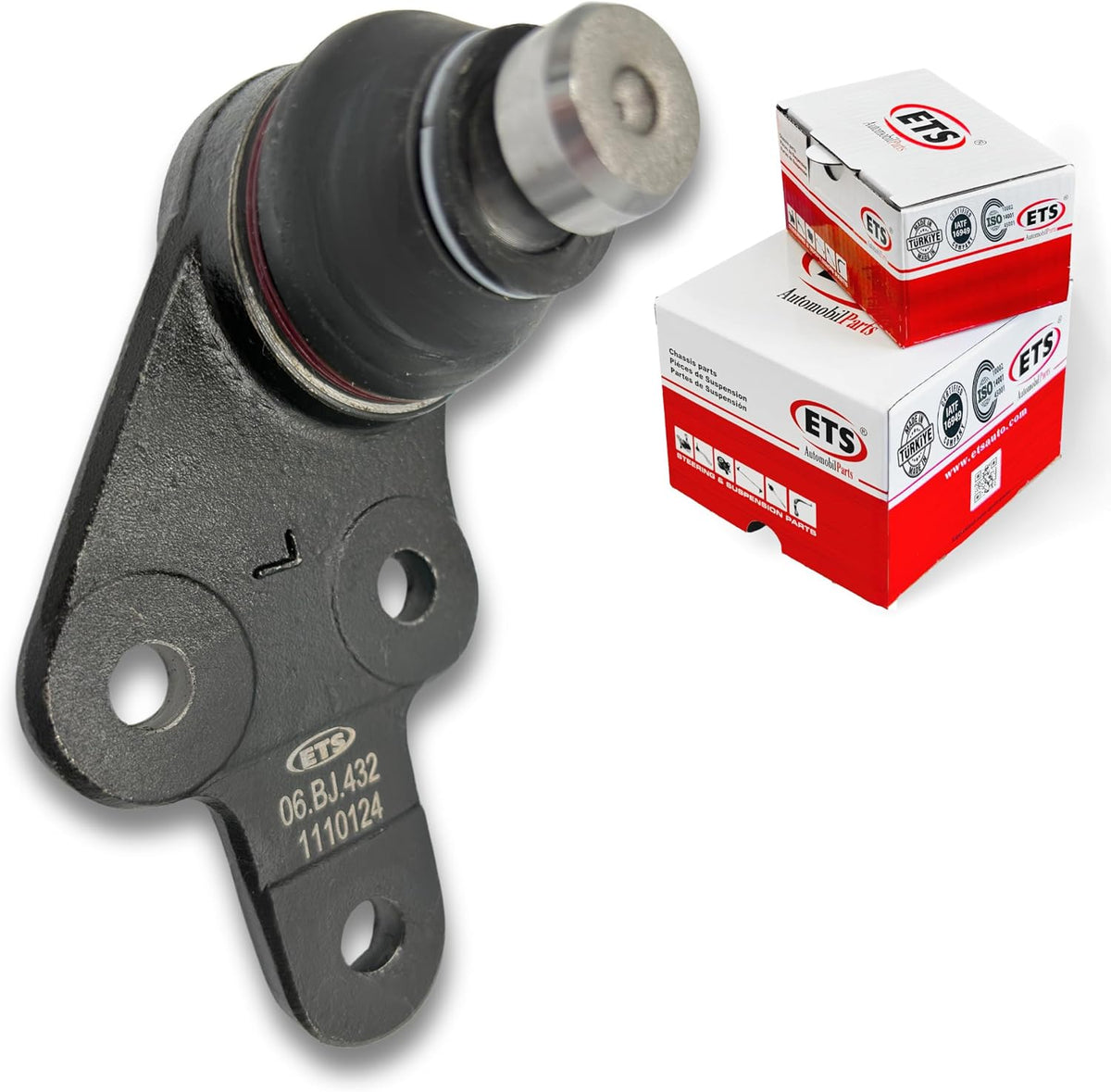 ETS 2Pc Front Lower Ball Joint Kit K500346, K500347 Fits 2016-2018 Ford Focus AWD, 2013-2019 Ford Escape
