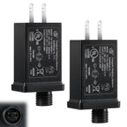 2PCS Replacement Yard Inflatable Adapters,Low Voltage Transformers US Plugs