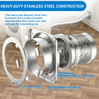 Magnetic Dryer Vent Connector Kit DV180 Magnetic Dryer Vent Coupling 4 Inch