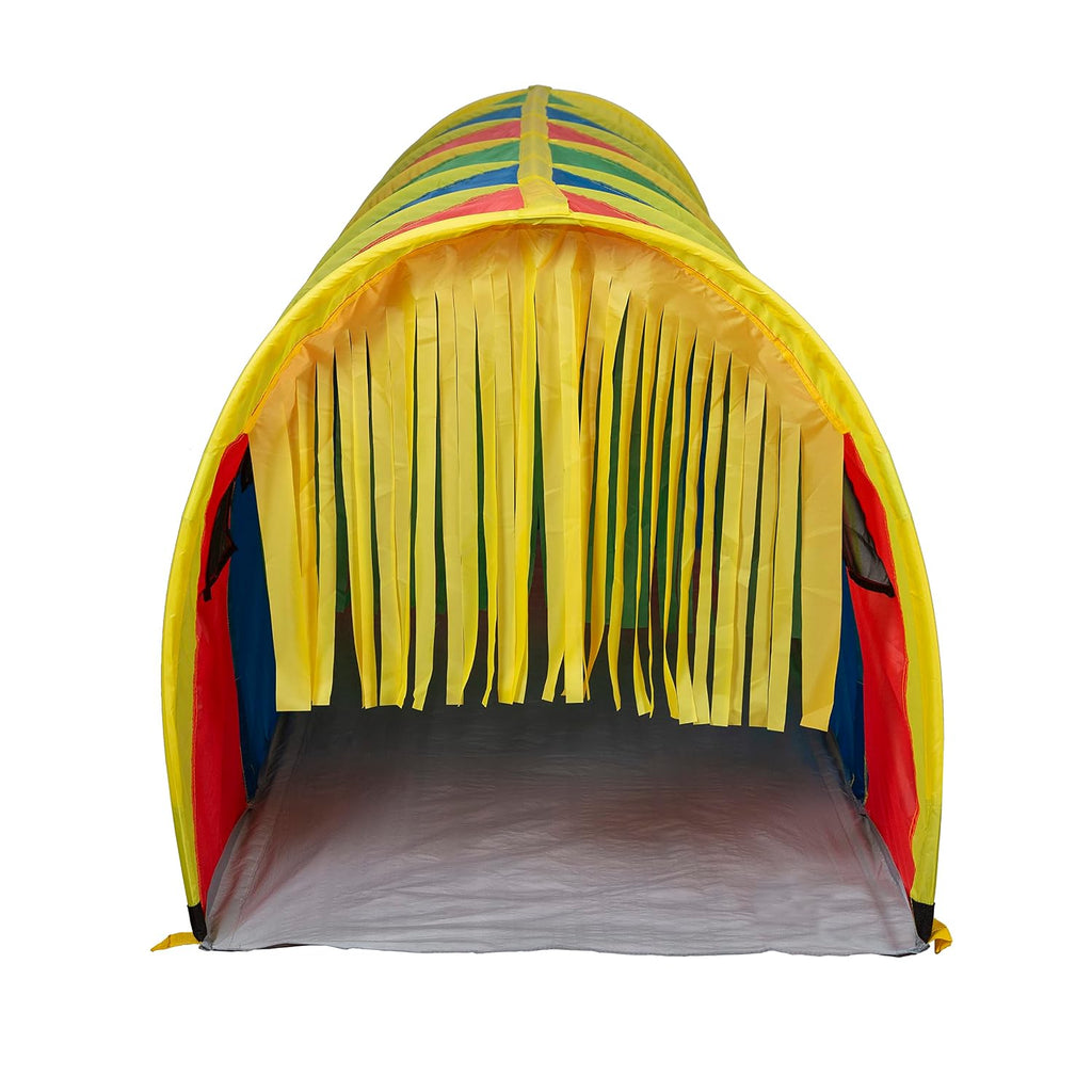 95200 Kids Super Sensory 9-Foot D Style Institutional Crawl Play Tunnel, 9' x 30" x 30", Multicolored