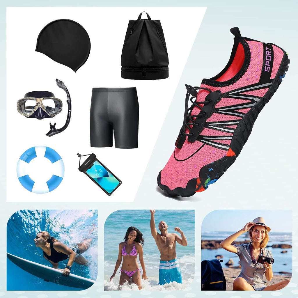 Water Shoes for Men Women Beach Barefoot Swim Pool Shoes Aqua Socks | Anti-Slip Breathable Quick Dry Lightweight