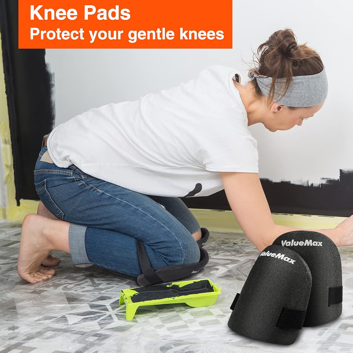 Laminate Wood Flooring Installation Kit with Solid Tapping Block, Wider Heavy Duty Pull Bar, Reinforced Double-Faced