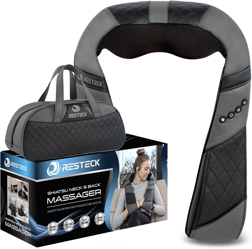 Massagers for Neck and Back with Heat - Deep Tissue 3D Kneading Pillow, Electric Shiatsu Shoulder Massage, Foot