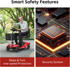 Mobility Scooter,Foldable,300 lbs Capacity,Travel & Daily Commute