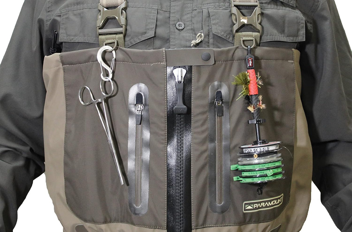Deep Eddy Zippered Breathable Stockingfoot Chest Fishing Wader