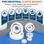 uxcell 8Pcs 685 POM Plastic Bearings, 5x11x3mm Deep-Groove Ball Bearings