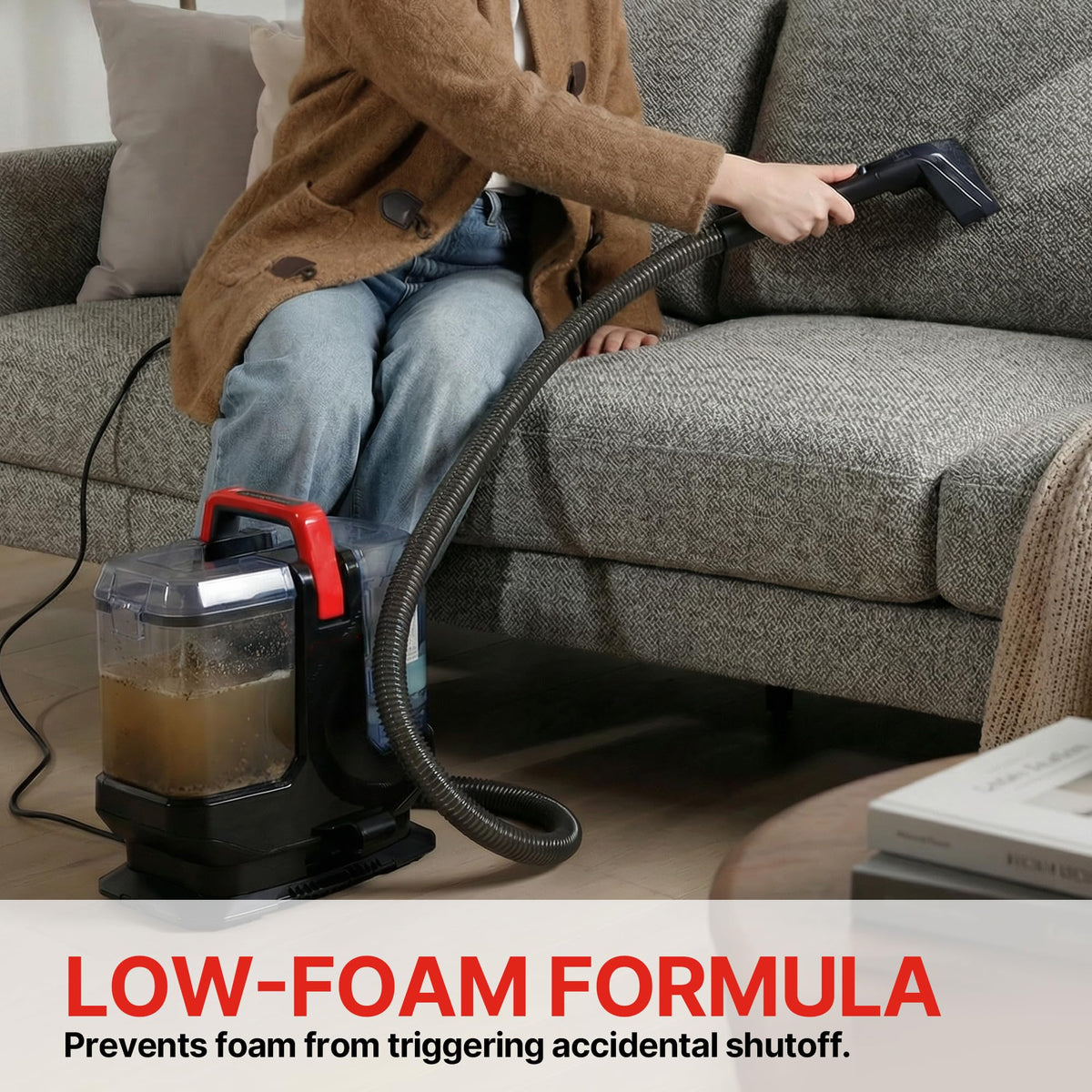 Carpet Cleaner Solution, 8Fl Oz, Low Foam Cleaner Solution