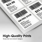 4" X 5" Matte White Printable Shipping Labels (250 Sheets, 1000 Stickers)
