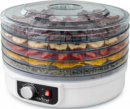 Electric Countertop Food Dehydrator - Multi-Tier High-Heat Circulation Professional Food Preserver, Fruit, Vegetable