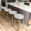 Outdoor Barstools Oversize Counter Stool 1-Pack Backrest Patio