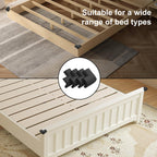 Bed Frame Corner Protector Black: 4 Pack Foam Rubber Bumpers for Bed Table Cabinet Corner Safe Impact Absorption (8