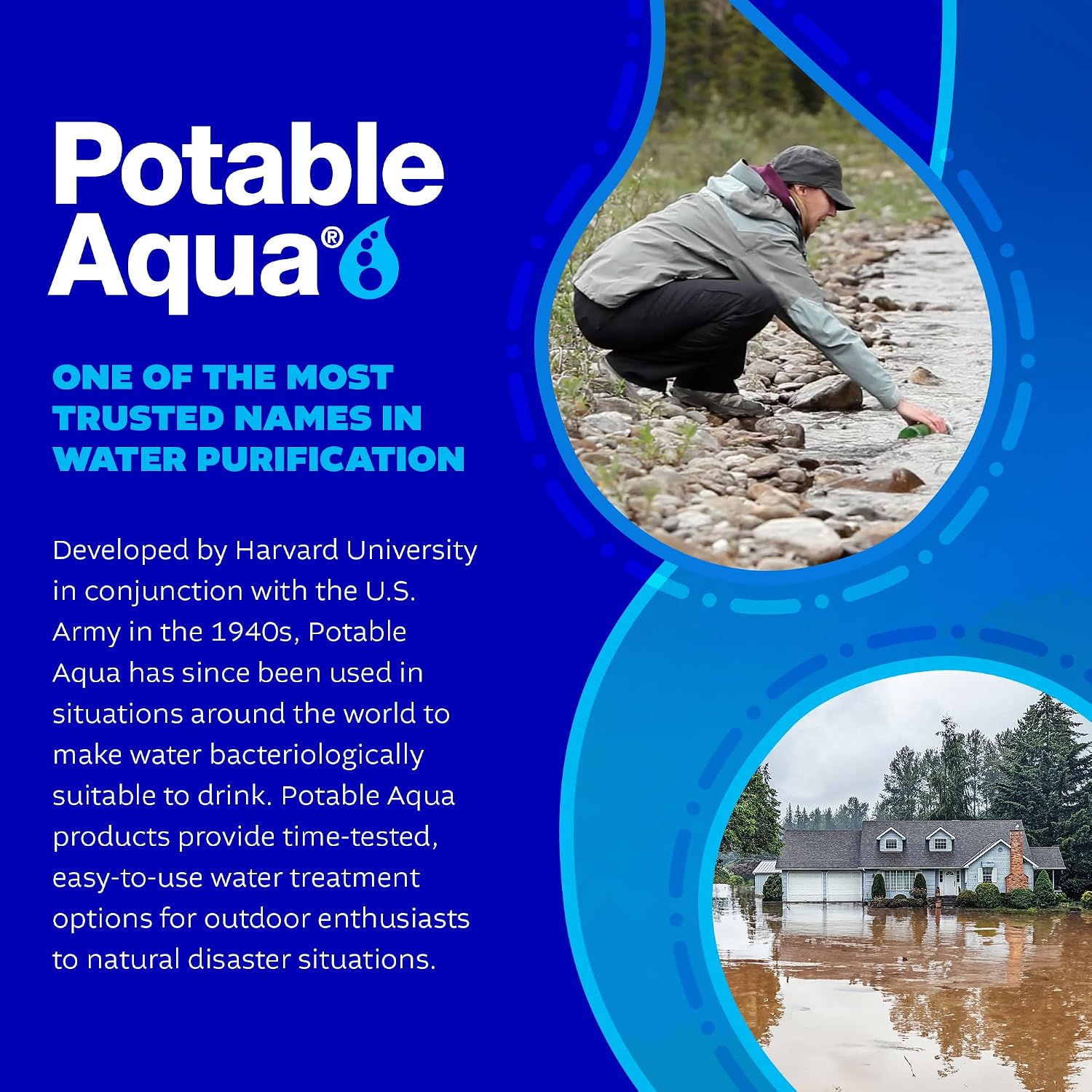 Water Purification Tablets, Portable and Effective Water Purification Solution for Camping, Hiking, Emergencies