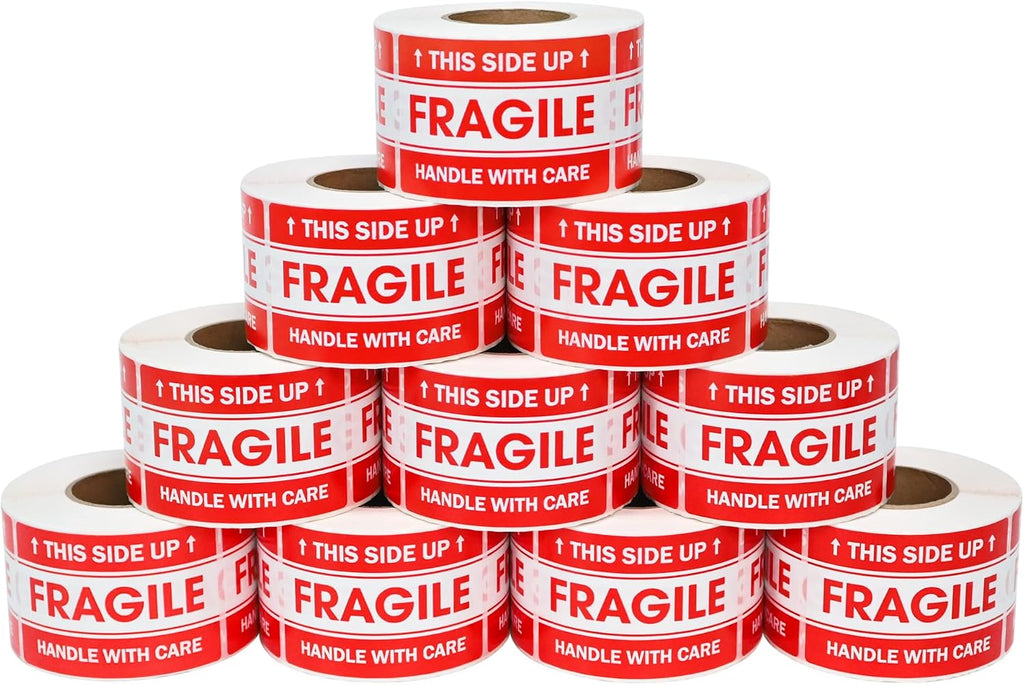 5000 Fragile Stickers 2"x3" for Shipping and Moving