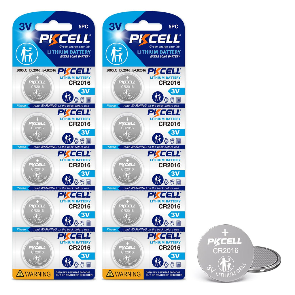 10 Pack CR2016 Battery CR2016 3V Lithium Battery