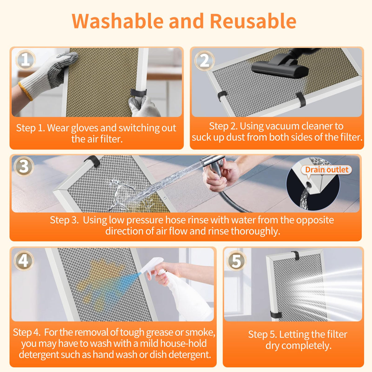2-Pack 12x30x1 MERV 8 Reusable HVAC Electrostatic Furnace Filters