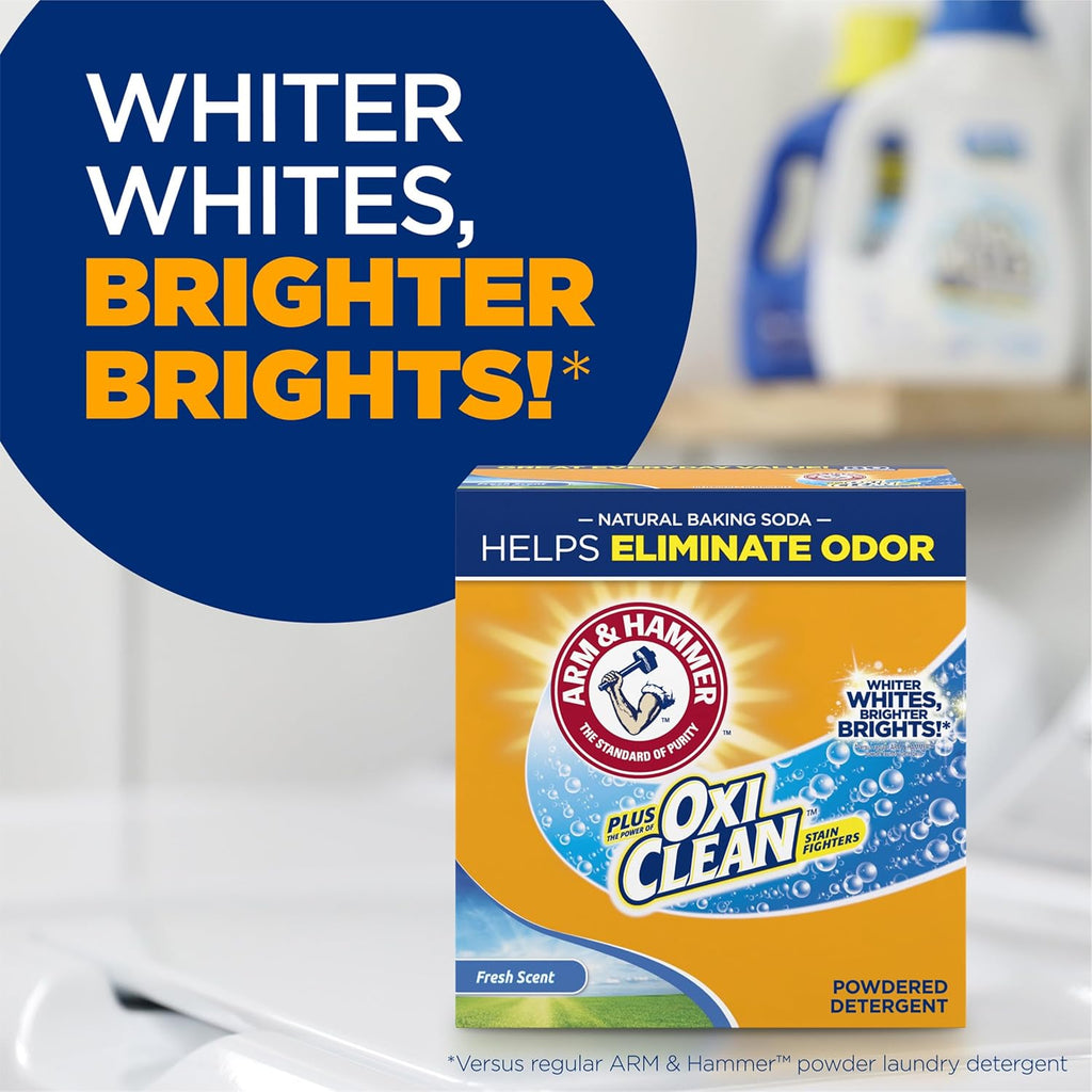 Plus OxiClean Powder Laundry Detergent, Fresh Scent, 3.48 lbs