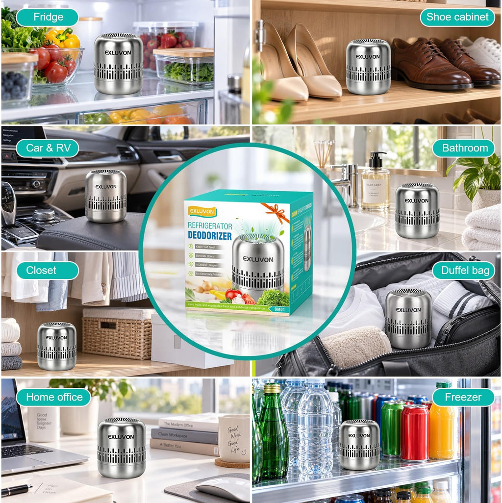 Refrigerator Deodorizer, Up to 10 years, Freezer Odor Eliminator