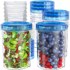 [32 oz 10 Pack] Food Storage Freezer Containers