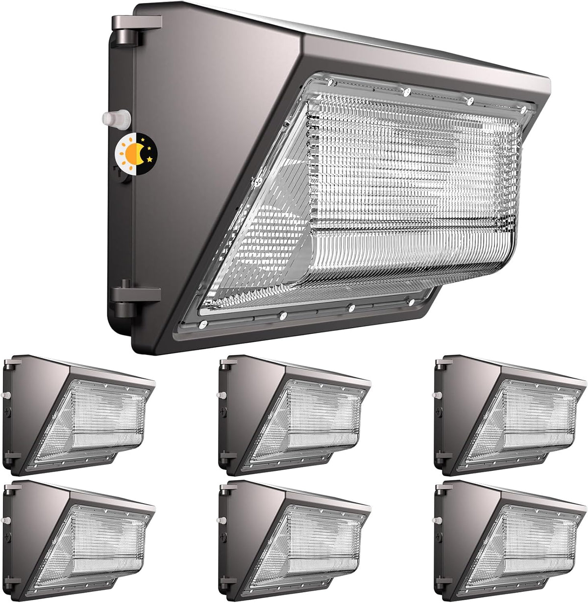 Lightdot Wall Pack LED Exterior Light, 6 Pack 250W Outside Lighting