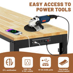 48" Garage Workbench, Adjustable Height Work Table