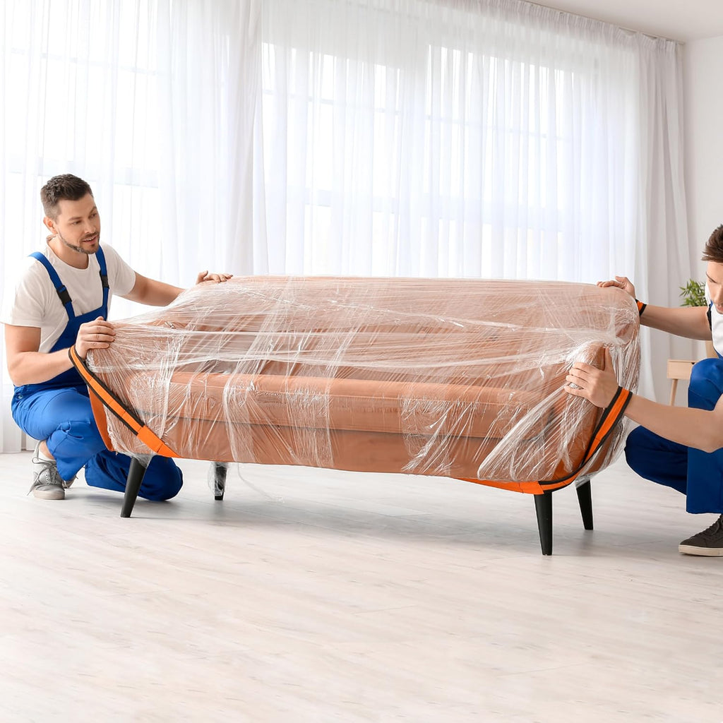 Stretch Film/Wrap, 20" x 1000' 80G With Handle, 4-Pack, Clear