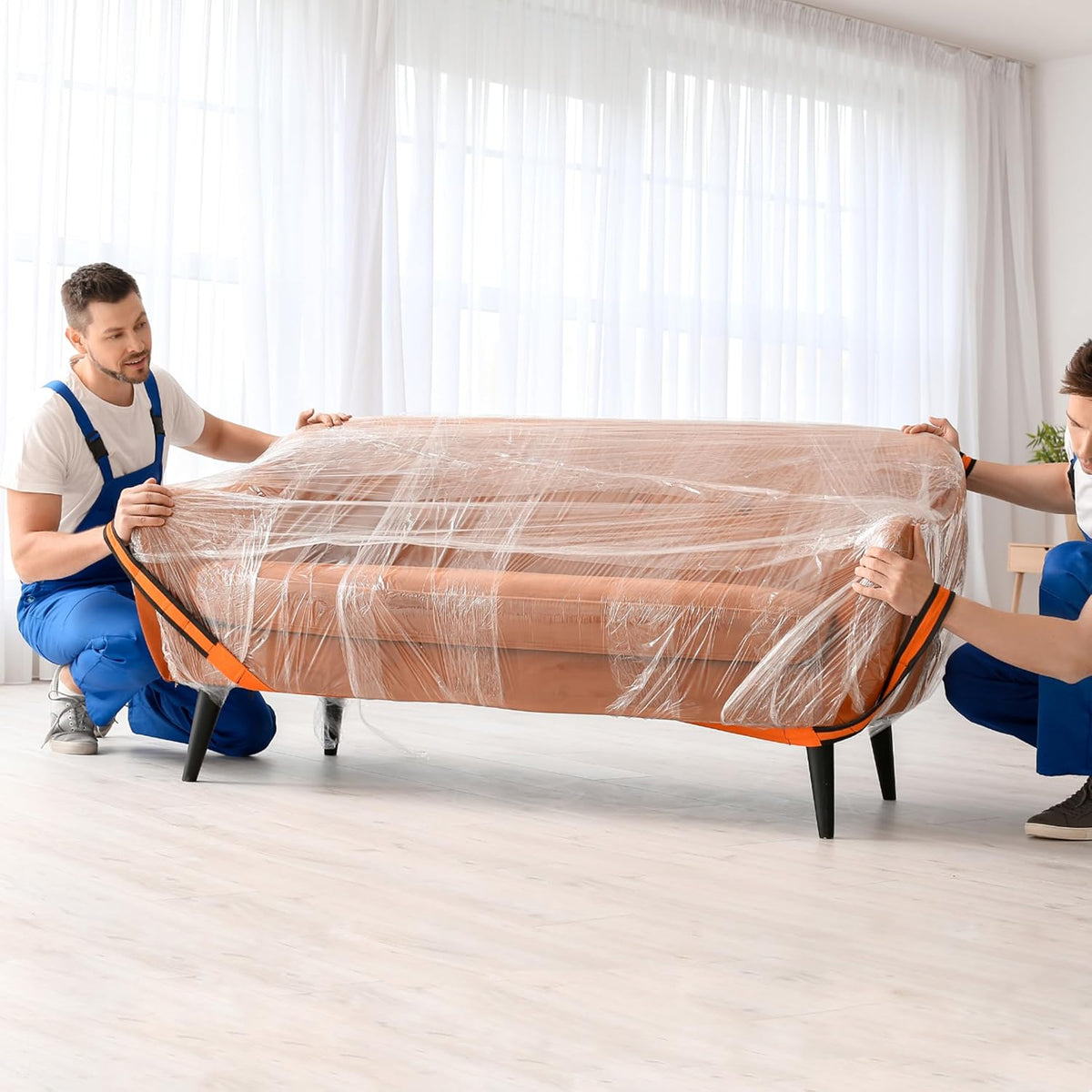 Stretch Film/Wrap, 20" x 1000' 80G With Handle, 4-Pack, Clear