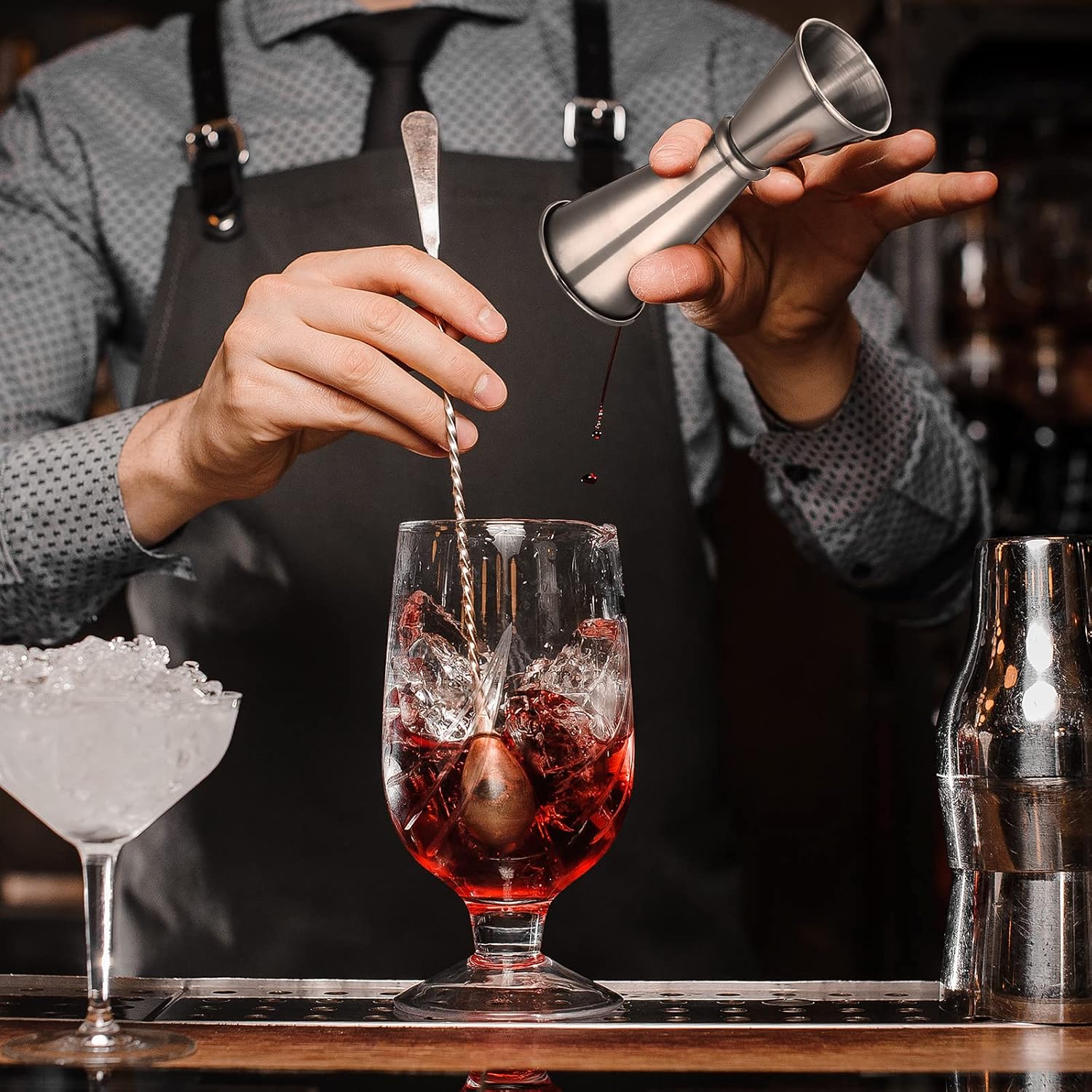 18 Pcs 2 oz 1 oz Jigger for Bartending Double Cocktail Jigger Japanese Jigger Stainless Steel Measuring Cup for Home